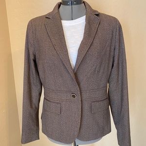 New York & Co 7th Ave Brown Tailored Blazer